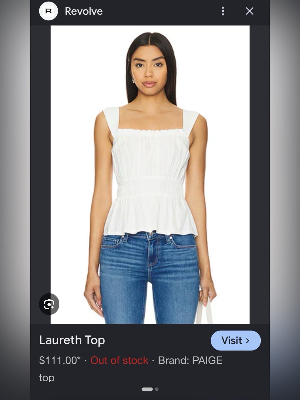 PAIGE Laureth top. New with tags!